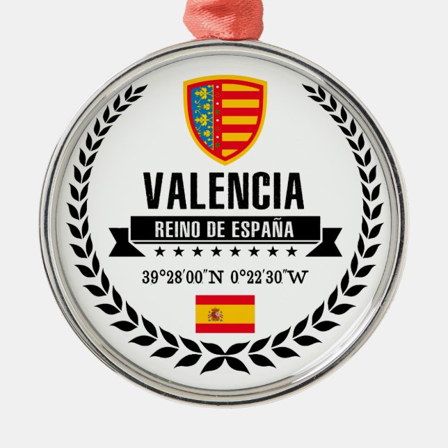Valencia Metal Tree Decoration (Front)