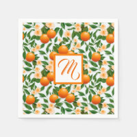 Valencia Orange Blossom Monogram