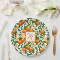 Valencia Orange Blossom Monogram