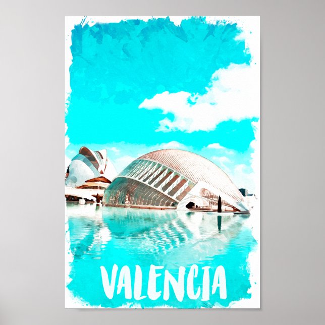 Valencia Spain L’Hemisfèric Poster (Front)