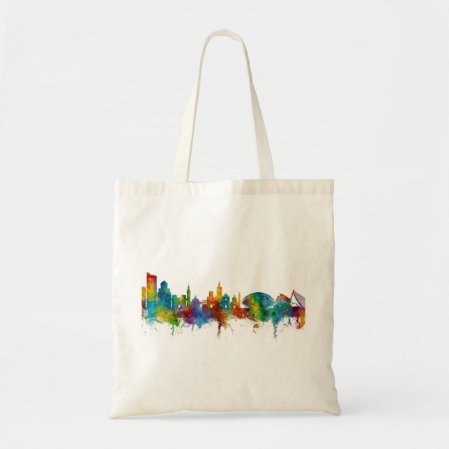 Valencia Spain Skyline Tote Bag (Front)