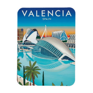 Valencia Spain Travel Magnet
