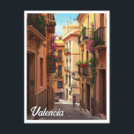 Valencia Spain Travel Postcard<br><div class="desc">Valencia, located on Spain’s southeastern coast, is a vibrant city that beautifully blends historical charm with futuristic flair. Known for its sunny Mediterranean climate, rich culture, and delicious cuisine, Valencia offers something for every kind of traveller. The historic city centre is full of Gothic and Romanesque architecture, including the Valencia...</div>