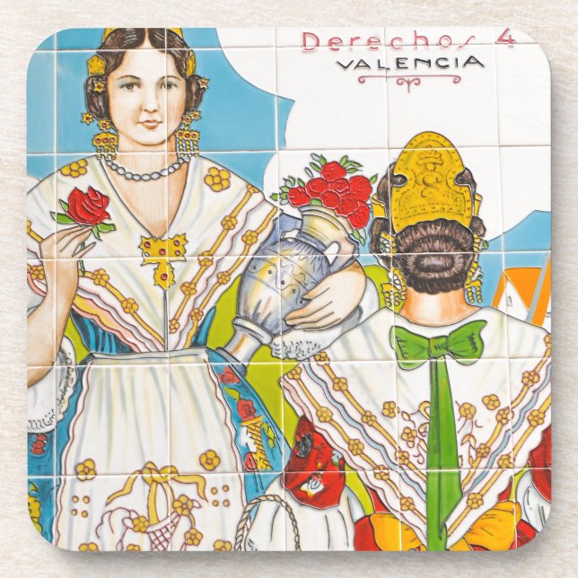 Valencia tile coaster (Front)