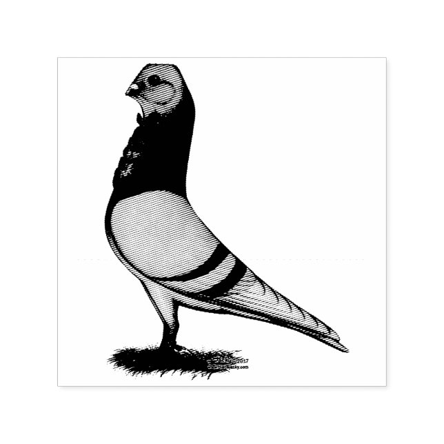 Valencian Figurita Pigeon Self-inking Stamp (Design)