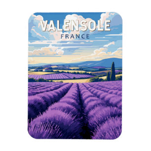 Valensole France Travel Art Vintage Magnet