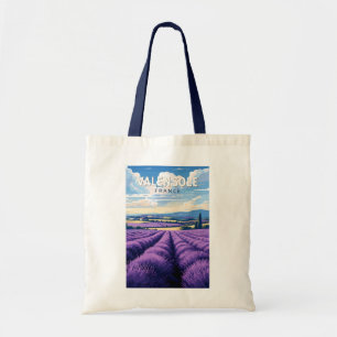 Valensole France Travel Art Vintage Tote Bag