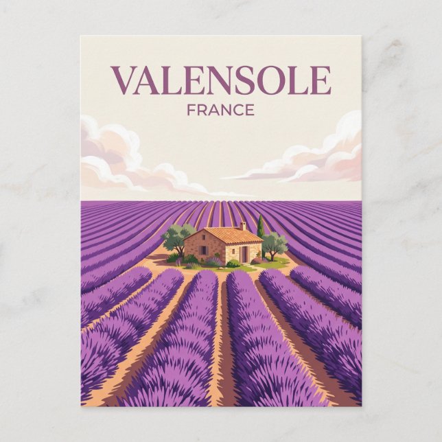 Valensole Plateau France Postcard (Front)