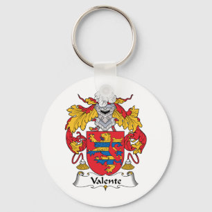 Valente Family Crest Key Ring