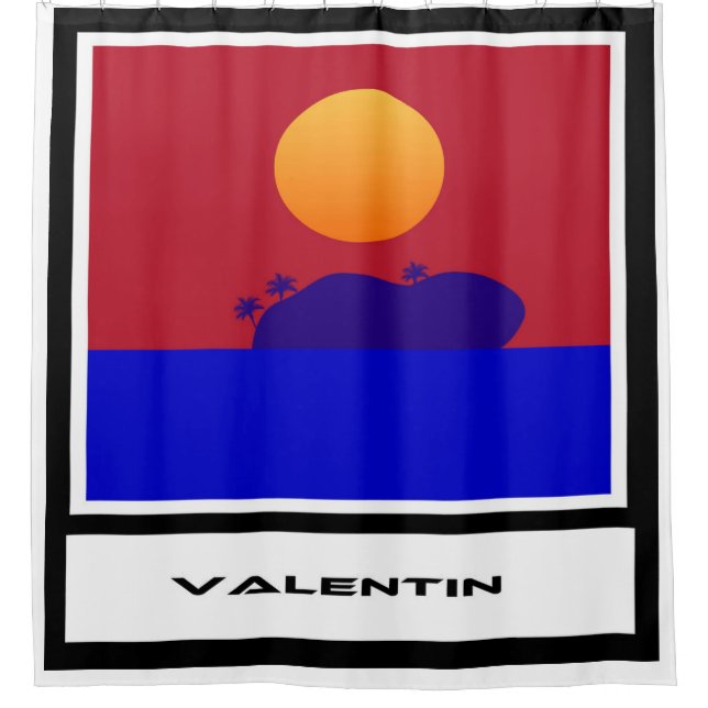 Valentin Design No.1803 Shower Curtain (Front)