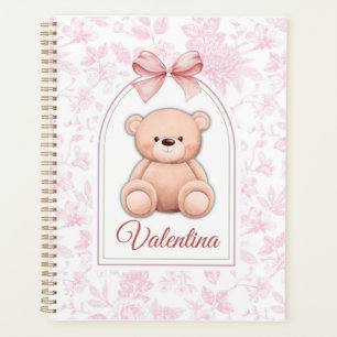 Valentina   Custom Pink Teddy Bear Nursery Design  Planner