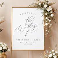 VALENTINA Elegant Minimalist Script Wedding
