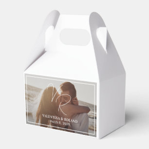 Valentina Photo Modern Wedding Favour Box