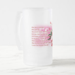 Valentine 2025-Beer Glass Frosted Glass Beer Mug