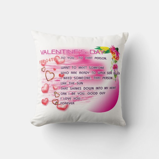 Valentine 2026 Pillow (Front)