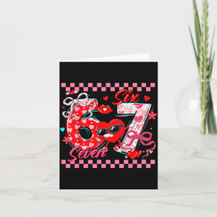 Valentine 67 Six Seven Meme Dabbing Hearts Matchin Card