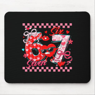 Valentine 67 Six Seven Meme Dabbing Hearts Matchin Mouse Mat