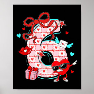 Valentine 67 Six Seven Meme Dabbing Hearts Matchin Poster