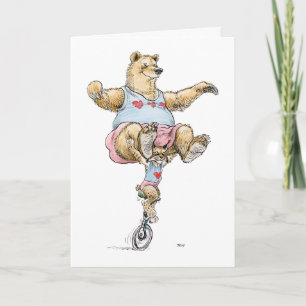Valentine Acrobat Couple Card
