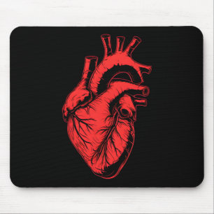 Valentine Anatomical Heart Red Cardiology Cardiac  Mouse Mat