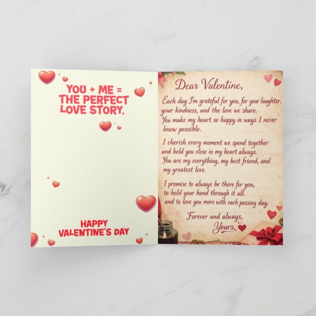VALENTINE AND MARRIAGE CARD (Inside)