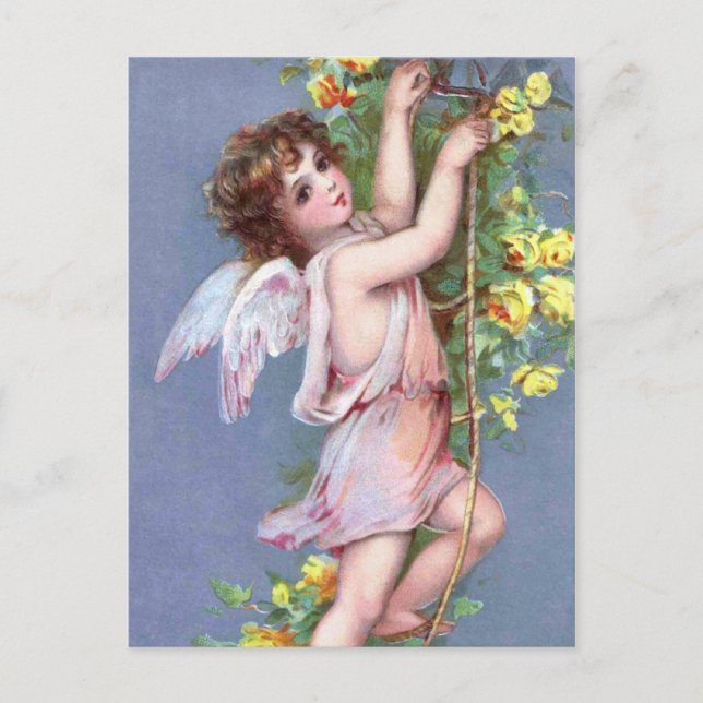Valentine Angel Holiday Postcard (Front)