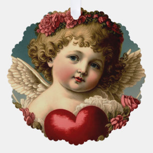 Valentine Angel Paper Ornament Card