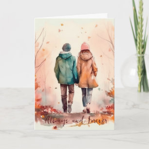 Valentine Anniversary Couple Card