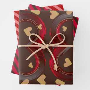 Valentine assortment  wrapping paper sheet