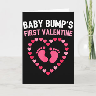 Valentine Baby Bump Shirt First Valentine Pregnanc Card