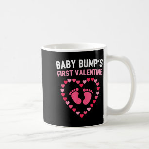 Valentine Baby Bump Shirt First Valentine Pregnanc Coffee Mug