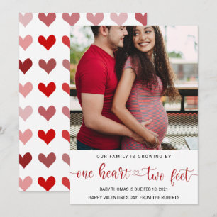 valentine baby pregnancy announcement love heart