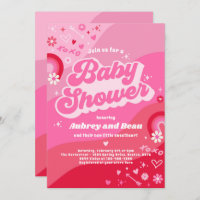 Valentine Baby Shower Groovy Baby Love Baby Shower
