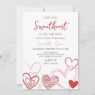 Valentine Baby Shower Invitation