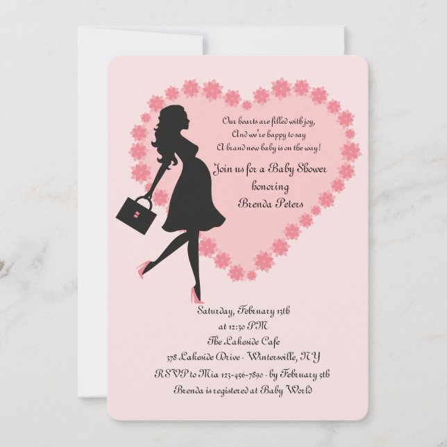 Valentine Baby Shower Invitation (Front)