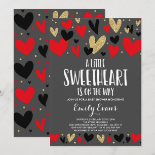 Valentine Baby Shower Invitation Sweetheart Baby