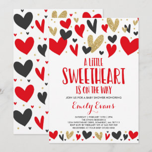 Valentine Baby Shower Invitation Sweetheart Baby