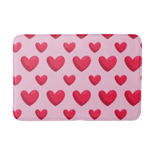 Valentine Background With Heart Love     Bath Mat