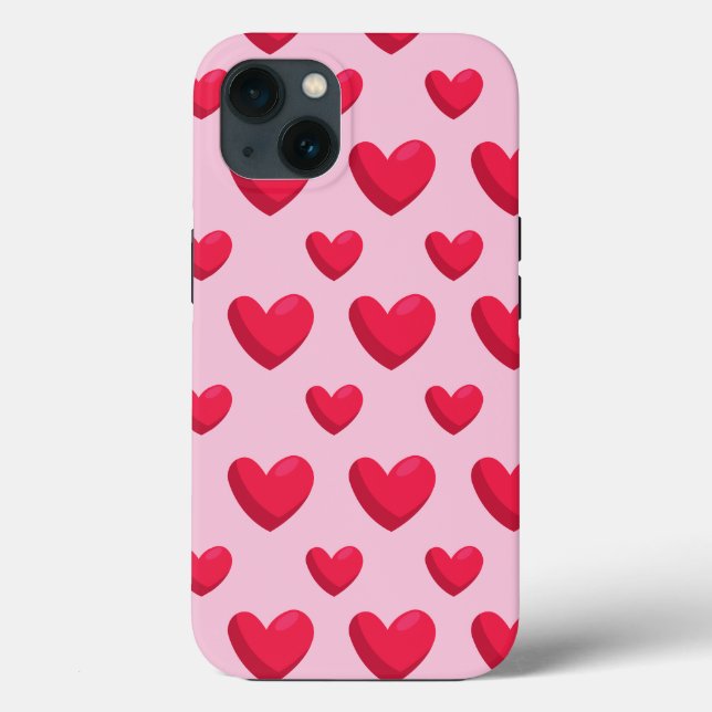 Valentine Background With Heart Love   Case-Mate iPhone Case (Back)
