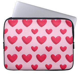 Valentine Background With Heart Love Laptop Sleeve