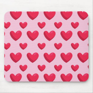 Valentine Background With Heart Love              Mouse Mat