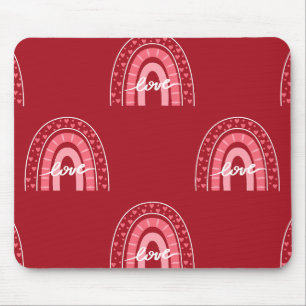 Valentine Background With Hearts Love           Mouse Mat