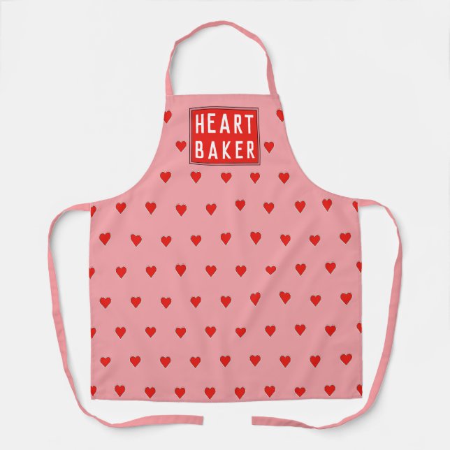 Valentine Baker All-Over Print Apron (Front)