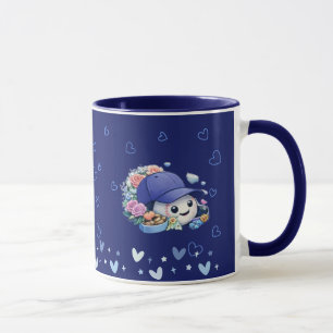 Valentine Baseball Blue Color Cute Mug