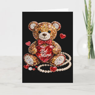 Valentine Be Mine Vintage Coquette Card