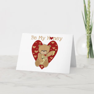 Valentine Be My Honey T-shirts and Gifts Holiday Card