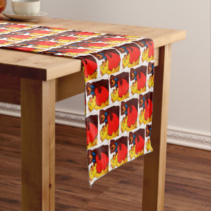 VALENTINE BE MY TEDDY BEAR  SHORT TABLE RUNNER