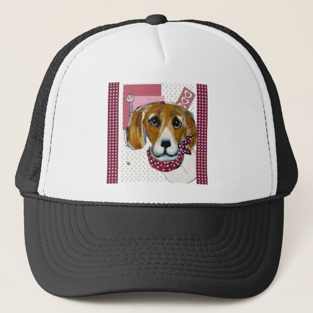 VALENTINE BEAGLE TRUCKER HAT (Front)