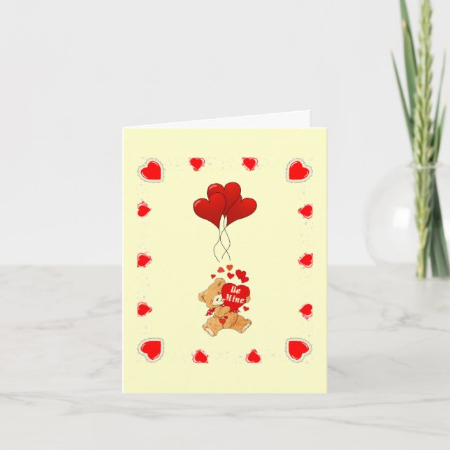 Valentine Bear Holiday Card (Front)