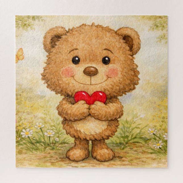 Valentine Bear Jigsaw Puzzle (Vertical)